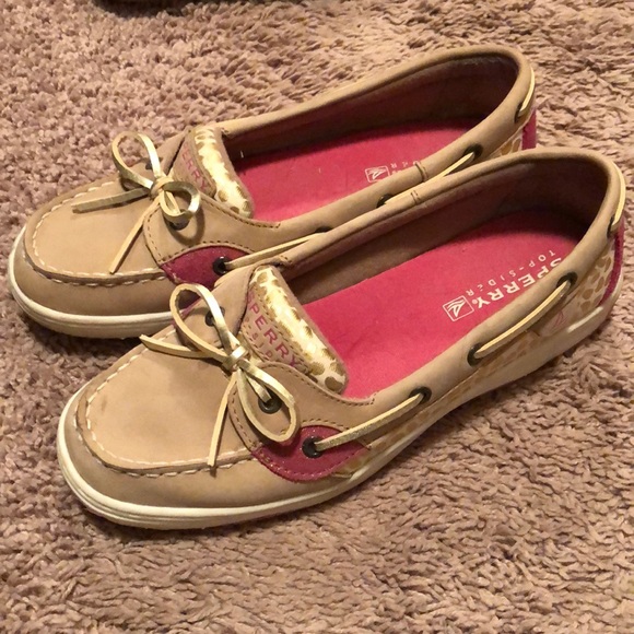 Youth 5 M pink and tan Sperry - Picture 2 of 6
